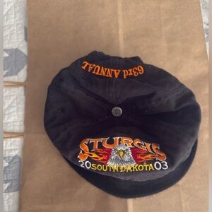Sturgis South Dakota Embroidered Black Baseball Cap